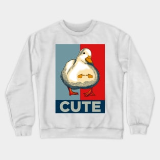 Cute Duck Meme Crewneck Sweatshirt